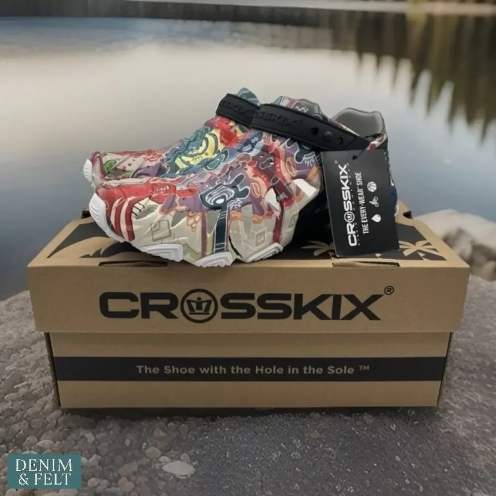 Crosskix 2.0 NYC Graffiti A Water Boat Shoes Unisex Colorful‎ NEW-NIB!!